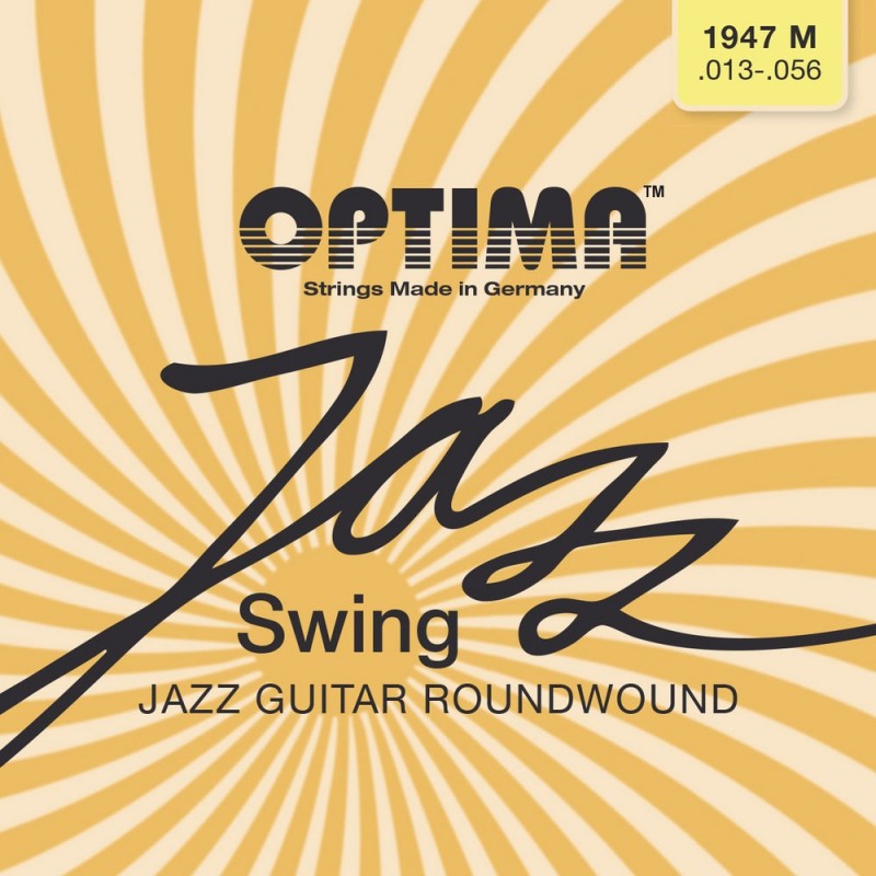 Optima 7166619 Gitara elektryczna struny Seria Jazz Swing Round Wound